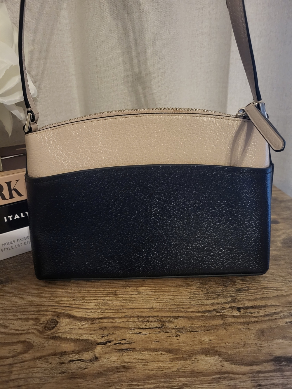 Kate Spade Two-Tone Black & Cream Crossbody Bag - Picture 6 of 7